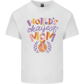 Worlds Okayest Mom Mothers Day Mummy Kids T-Shirt Childrens White