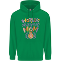 Worlds Okayest Mom Mothers Day Mummy Mens 80% Cotton Hoodie Irish Green