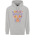 Worlds Okayest Mom Mothers Day Mummy Mens 80% Cotton Hoodie Sports Grey