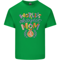 Worlds Okayest Mom Mothers Day Mummy Mens Cotton T-Shirt Tee Top Irish Green