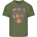 Worlds Okayest Mom Mothers Day Mummy Mens Cotton T-Shirt Tee Top Military Green