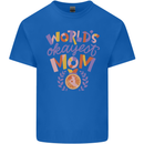 Worlds Okayest Mom Mothers Day Mummy Mens Cotton T-Shirt Tee Top Royal Blue