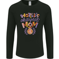 Worlds Okayest Mom Mothers Day Mummy Mens Long Sleeve T-Shirt Black