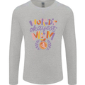 Worlds Okayest Mom Mothers Day Mummy Mens Long Sleeve T-Shirt Sports Grey