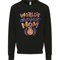 Worlds Okayest Mom Mothers Day Mummy Mens Sweatshirt Jumper Black