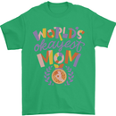 Worlds Okayest Mom Mothers Day Mummy Mens T-Shirt 100% Cotton Irish Green
