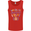 Worlds Okayest Mom Mothers Day Mummy Mens Vest Tank Top Red