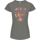 Worlds Okayest Mom Mothers Day Mummy Womens Petite Cut T-Shirt Charcoal