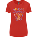 Worlds Okayest Mom Mothers Day Mummy Womens Wider Cut T-Shirt Red