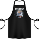 Wormhole Express Funny Coffee Planets Space Cotton Apron 100% Organic Black