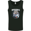Wormhole Express Funny Coffee Planets Space Mens Vest Tank Top Black