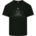 Wormhole Funny Space Worm SCI-FI Cosmos Kids T-Shirt Childrens Black