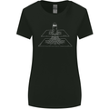 Wormhole Funny Space Worm SCI-FI Cosmos Womens Wider Cut T-Shirt Black
