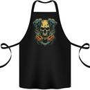 Wretched Skull Evil Demonic Halloween Demon Cotton Apron 100% Organic Black