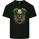 Wretched Skull Evil Demonic Halloween Demon Kids T-Shirt Childrens Black