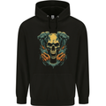 Wretched Skull Evil Demonic Halloween Demon Mens 80% Cotton Hoodie Black