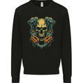 Wretched Skull Evil Demonic Halloween Demon Mens Sweatshirt Jumper Black