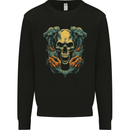 Wretched Skull Evil Demonic Halloween Demon Mens Sweatshirt Jumper Black
