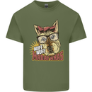 Wuff Wuff Madafacas Funny Dog Mens Cotton T-Shirt Tee Top Military Green