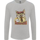 Wuff Wuff Madafacas Funny Dog Mens Long Sleeve T-Shirt Sports Grey
