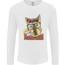 Wuff Wuff Madafacas Funny Dog Mens Long Sleeve T-Shirt White