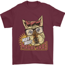 Wuff Wuff Madafacas Funny Dog Mens T-Shirt 100% Cotton Maroon
