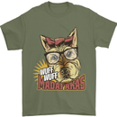 Wuff Wuff Madafacas Funny Dog Mens T-Shirt 100% Cotton Military Green
