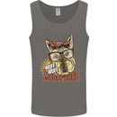 Wuff Wuff Madafacas Funny Dog Mens Vest Tank Top Charcoal
