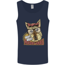 Wuff Wuff Madafacas Funny Dog Mens Vest Tank Top Navy Blue