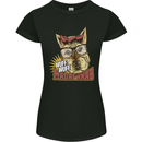 Wuff Wuff Madafacas Funny Dog Womens Petite Cut T-Shirt Black