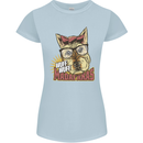 Wuff Wuff Madafacas Funny Dog Womens Petite Cut T-Shirt Light Blue