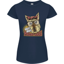 Wuff Wuff Madafacas Funny Dog Womens Petite Cut T-Shirt Navy Blue