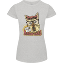 Wuff Wuff Madafacas Funny Dog Womens Petite Cut T-Shirt Sports Grey