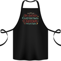 Xmas Hot Chocolate & Movies Funny Christmas Cotton Apron 100% Organic Black