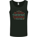 Xmas Hot Chocolate & Movies Funny Christmas Mens Vest Tank Top Black