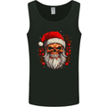 Xmas Santa Skull Christmas Bah Humbug Biker Mens Vest Tank Top Black