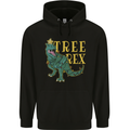 Xmas Tree Rex Funny Christmas T-Rex Dinosaur Childrens Kids Hoodie Black