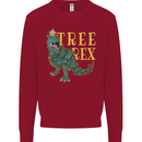 Xmas Tree Rex Funny Christmas T-Rex Dinosaur Kids Sweatshirt Jumper Red