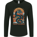Year of the Dragon Chinese New Year Mens Long Sleeve T-Shirt Black
