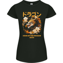 Year of the Dragon Chinese New Year Womens Petite Cut T-Shirt Black