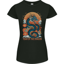 Year of the Dragon Chinese New Year Womens Petite Cut T-Shirt Black