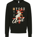Year of the Goat Chinese New Year Mens Sweatshirt Jumper Black