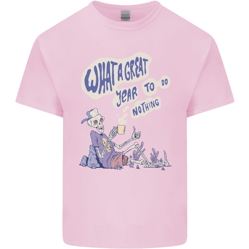 Year to Do Nothing Retired Lazy Sabbatical Kids T-Shirt Childrens Light Pink