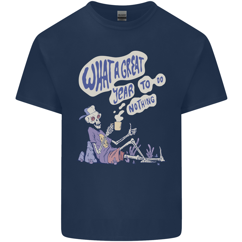 Year to Do Nothing Retired Lazy Sabbatical Kids T-Shirt Childrens Navy Blue