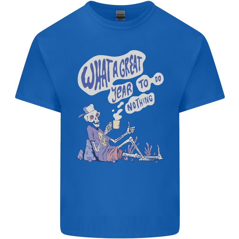 Year to Do Nothing Retired Lazy Sabbatical Kids T-Shirt Childrens Royal Blue