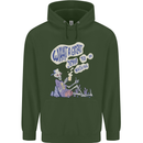 Year to Do Nothing Retired Lazy Sabbatical Mens 80% Cotton Hoodie Forest Green