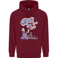 Year to Do Nothing Retired Lazy Sabbatical Mens 80% Cotton Hoodie Maroon