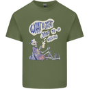 Year to Do Nothing Retired Lazy Sabbatical Mens Cotton T-Shirt Tee Top Military Green