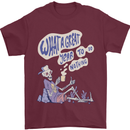 Year to Do Nothing Retired Lazy Sabbatical Mens T-Shirt 100% Cotton Maroon