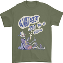 Year to Do Nothing Retired Lazy Sabbatical Mens T-Shirt 100% Cotton Military Green